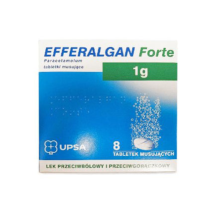 Efferalgan Forte 1 g – 8 Tablets