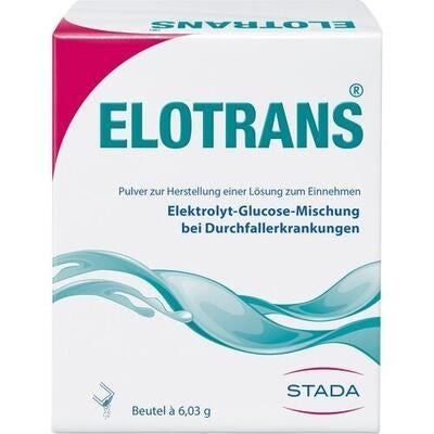 Elotrans packaging with branding and product details on a white background