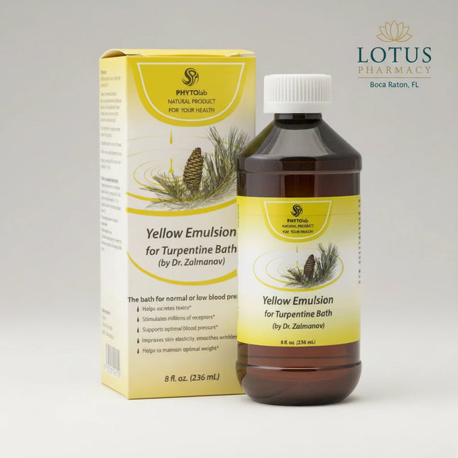Yellow Emulsion for Turpentine Bath by Dr. Zalmanov, 236 ml