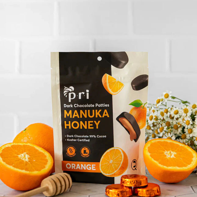 PRI Manuka Honey Coffee Chocolate Patties – 5 Oz