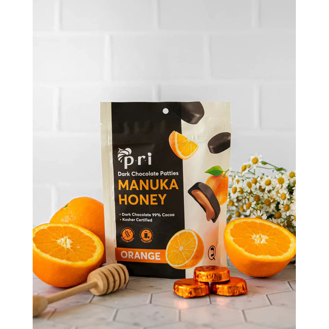 PRI Manuka Honey Coffee Chocolate Patties – 5 Oz