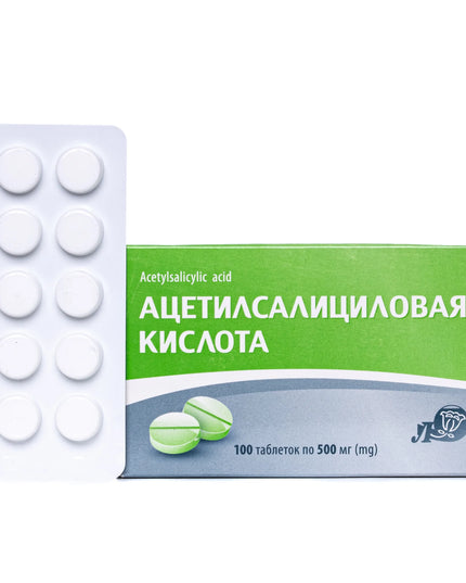 Acetyl Salicylic Acid 500 mg, 10-100 ct