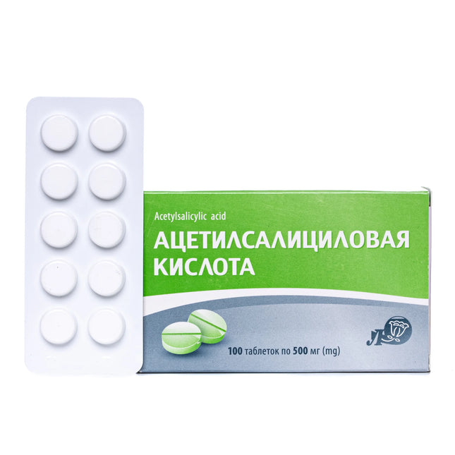 Ácido acetilsalicílico 500 mg, 10 unidades