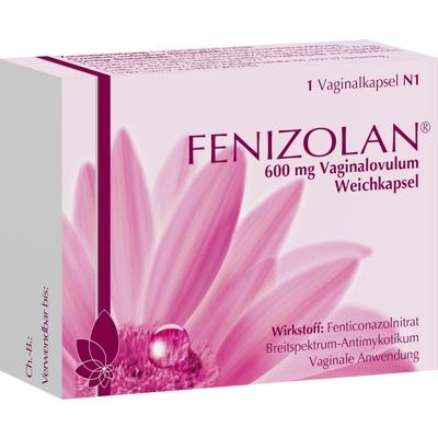 Fenizolan packaging with pink flower design on a white background
