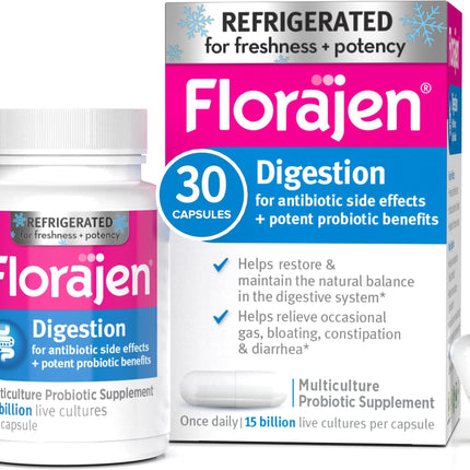 florajen digestion, florajen probiotic, probiotic supplement, 15 billion live cultures, digestive health, gut health, probiotic capsules, intestinal flora support, microbiome support, digestive support, antibiotic probiotic, lactobacillus acidophilus, bifidobacterium lactis, bifidobacterium longum, bifidobacterium bifidum, lactobacillus rhamnosus, refrigerated probiotic, gastrointestinal health, probiotic for digestion, vitamins and supplements, флоражен, пробиотик, здоровье кишечника, пробиотические капсул