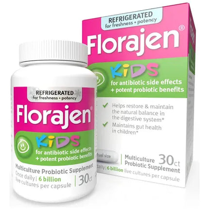 florajen kids, florajen probiotic kids, kids probiotic, children's probiotic, probiotic for kids, 6 billion live cultures, digestive health for children, gut health, children's digestive support, immune support for kids, probiotic capsules, lactobacillus acidophilus, bifidobacterium lactis, bifidobacterium longum, bifidobacterium bifidum, refrigerated probiotic, microbiome support, children's wellness, vitamins and supplements, флоражен для детей, детский пробиотик, здоровье кишечника у детей, пробиотик для