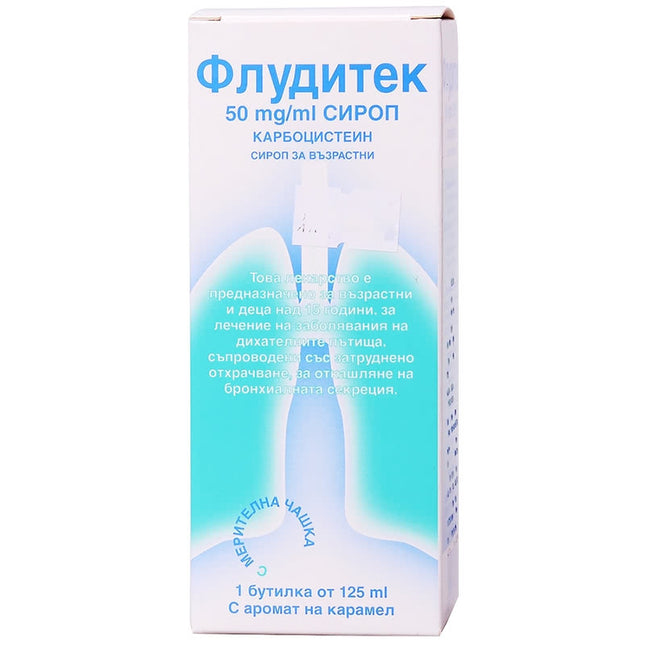 Fluditec 50 mg/ml Syrup 125 ml