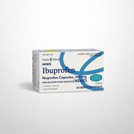 foster and thrive minis, foster and thrive ibuprofen, ibuprofen 200 mg, liquid filled capsules, mini softgels, pain reliever, fever reducer, headache relief, muscle pain relief, back pain relief, arthritis pain relief, menstrual cramp relief, nsaid, fast acting ibuprofen, фостер энд трайв, ибупрофен 200 мг, жидкие капсулы, мини капсулы, обезболивающее, жаропонижающее, головная боль, боль в спине, мышечная боль, артрит, менструальная боль, нпвс, быстрое обезболивание, foster and thrive, ibuprofeno 200 mg, cá