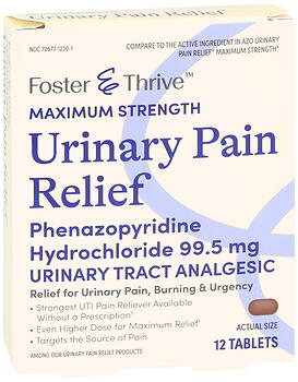 foster and thrive urinary pain relief, phenazopyridine hcl, urinary pain relief, urinary analgesic, uti symptom relief, burning urination relief, urinary urgency relief, urinary frequency relief, bladder discomfort relief, urinary tract support, феназопиридин, обезболивание мочевыводящих путей, боль при мочеиспускании, жжение при мочеиспускании, симптомы цистита, поддержка мочевого пузыря, урологическое средство, частое мочеиспускание, дискомфорт мочевых путей, здоровье мочевыводящей системы, fenazopiridina