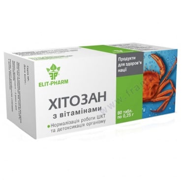 ELITE-PHARM CHITOSAN WITH VITAMINS tablets 250MG #80