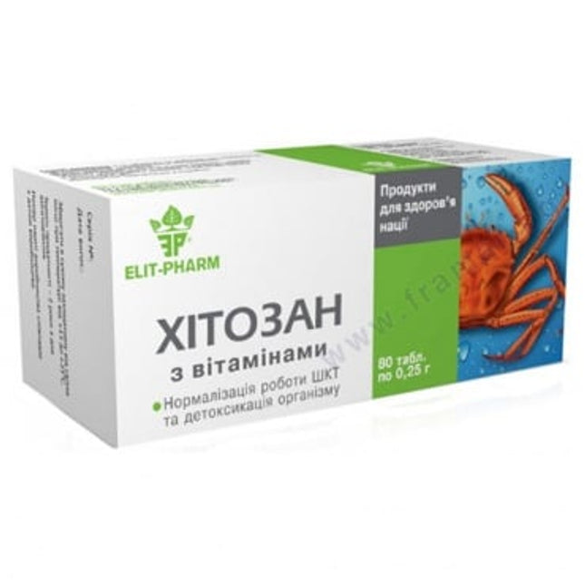 ELITE-PHARM CHITOSAN WITH VITAMINS tablets 250MG #80