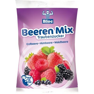 Packaging of Bloc Beeren Mix with berries and brand logo on a white background