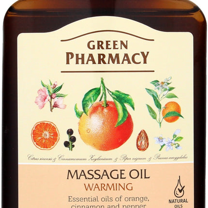 Green Pharmacy Warming Massage Oil for Muscle Relaxation & Recovery – 200 mL