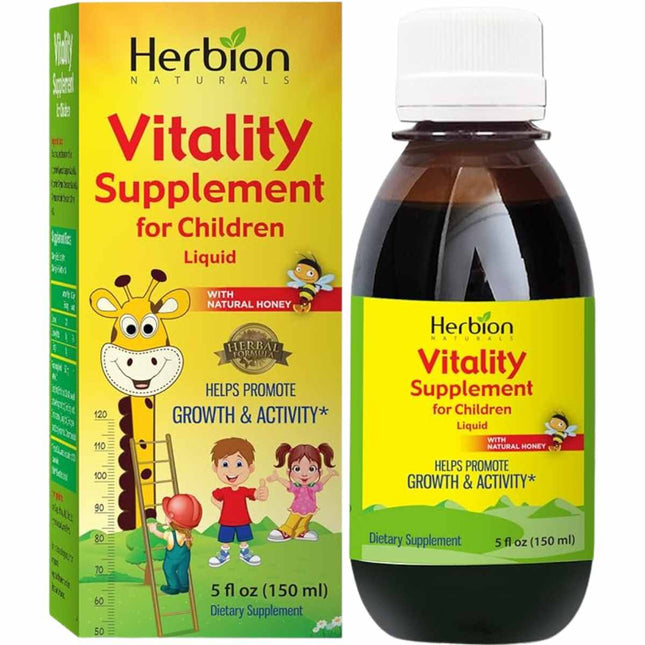 Herbion Naturals Vitality Supplement for Children with Natural Honey, 5 fl oz (150 ml)