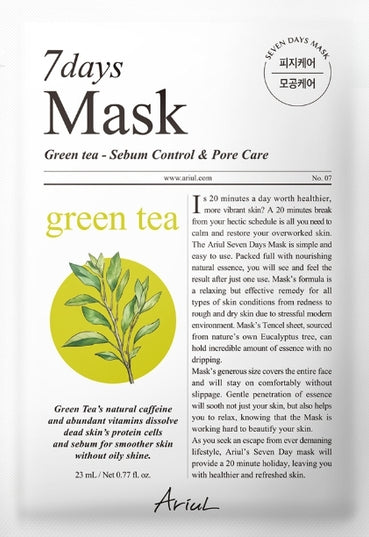 Ariul 7 Days Sheet Mask 1 pc | Korean Soothing, Repair & Moisturizing Face Mask