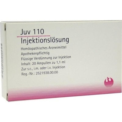 Box of Juv 110 Injektionslösung with text on a white background