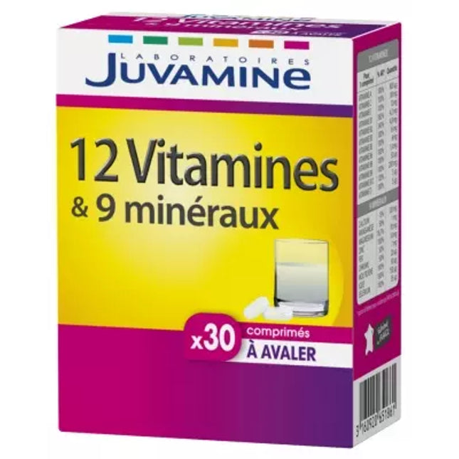 Juvamine 12 Vitamins & 9 Minerals #30