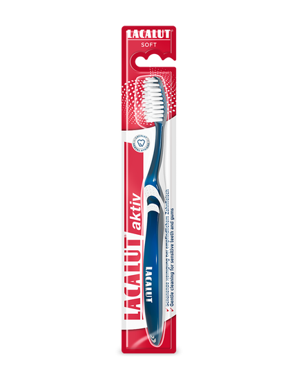 Lacalut toothbrush with packaging on a white background