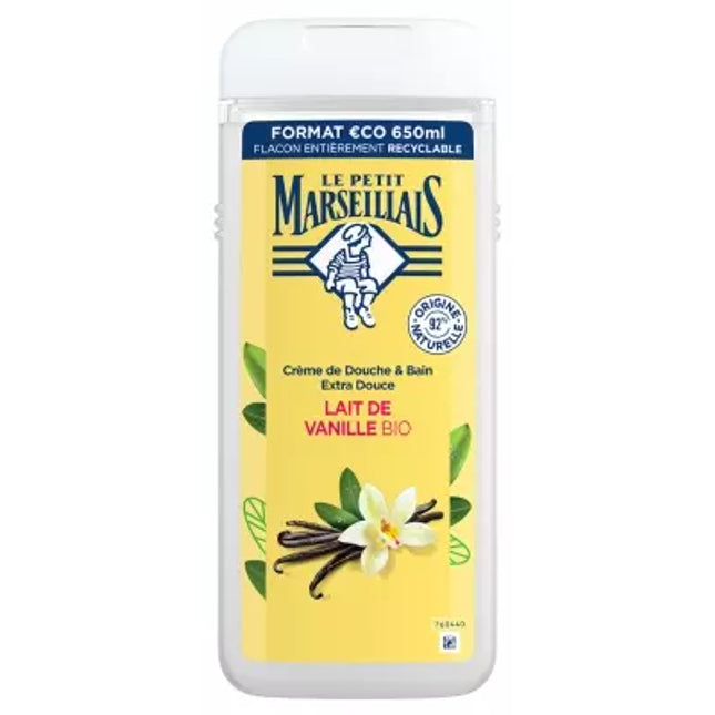 Le Petit Marseillais Extra Gentle Bath & Shower Cream Vanilla Milk Organic 650ml