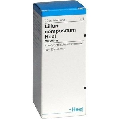 Box of Lilium compositum Heel on a white background
