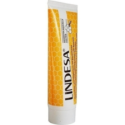 Lindesa tube with honeycomb design on a white background