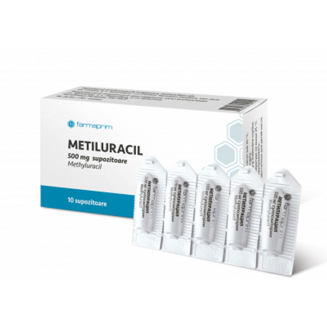 Supositorios de metiluracilo, 10 unidades