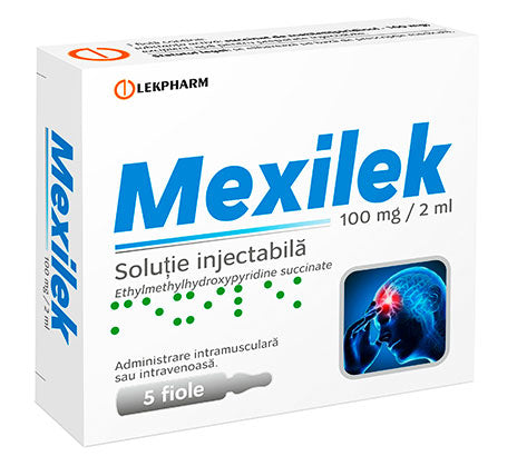 Box of Mexilek injectable solution with Lekpharm branding