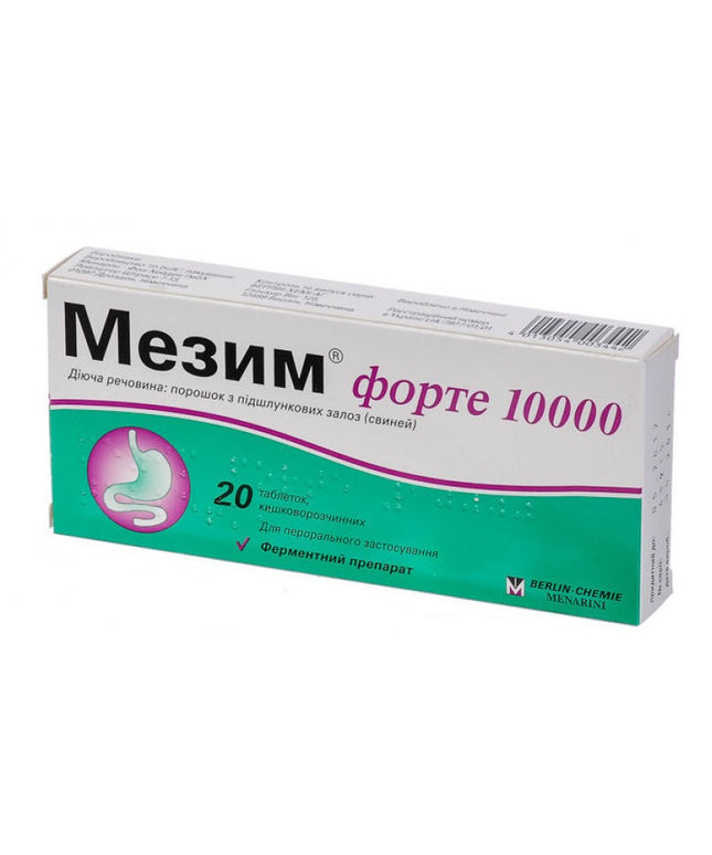 MEZYM FORTE 10,000 20 tabs
