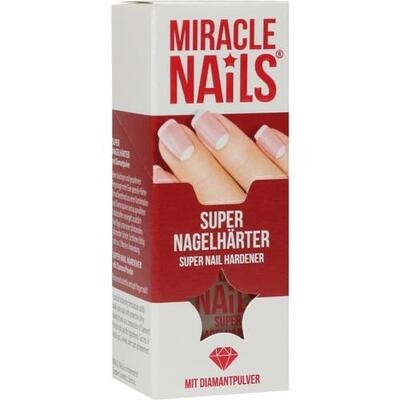 Box of Miracle Nails Super Nail Hardener on a white background