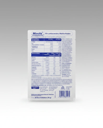 Mivolis® Multivitamin Chewable Tablets for Children are a convenient daily dietary supplement formulated to complement a child’s nutritional intake with a selection of important vitamins.