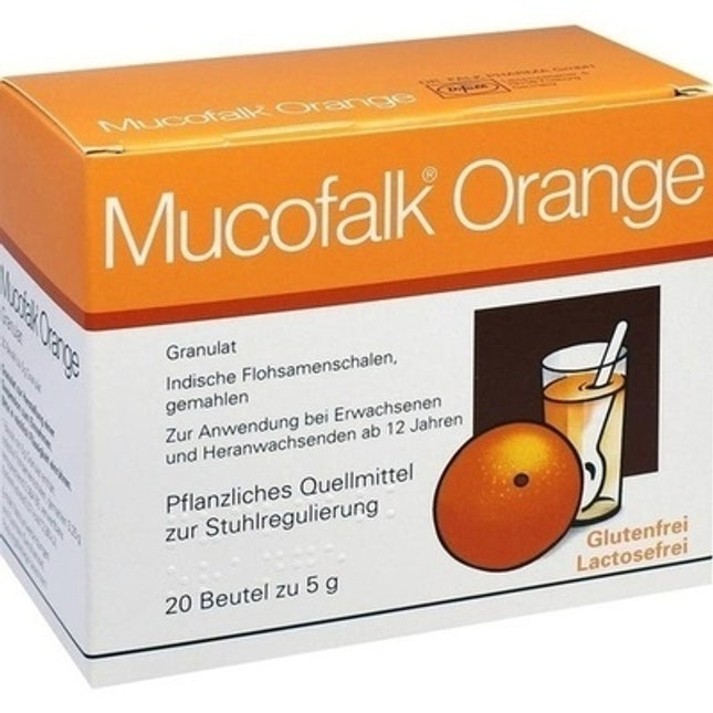 Mucofalk Granules for Constipation, IBS & Digestive Support – 20 Sachets