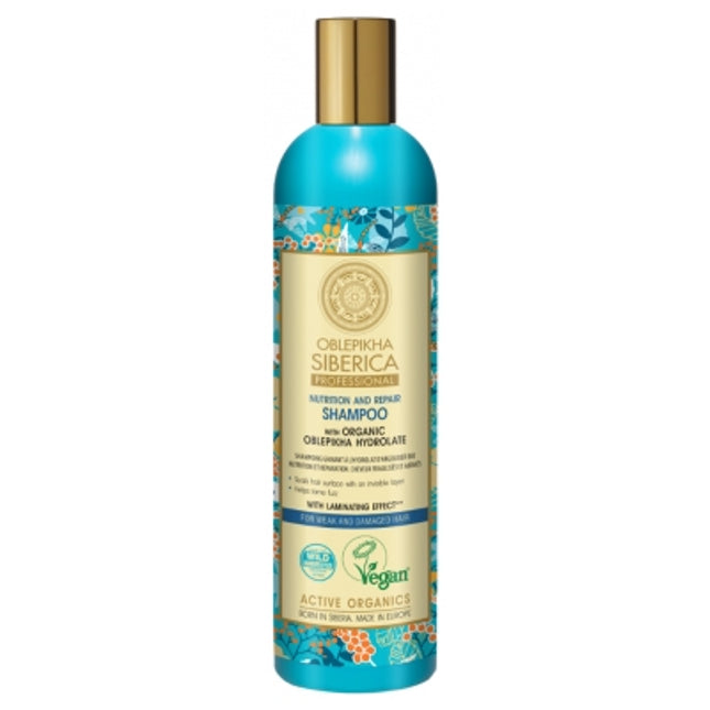 Oblepikha Nutrition and Repair Shampoo With Organic Oblepikha Hydrolate 400ml