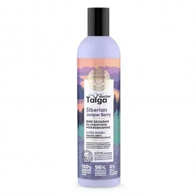 Bottle of Doctor Talga Siberian Juniper Berry balm on a white background