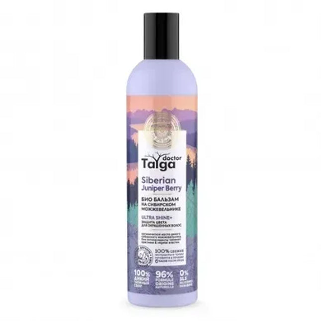 Bottle of Doctor Talga Siberian Juniper Berry balm on a white background