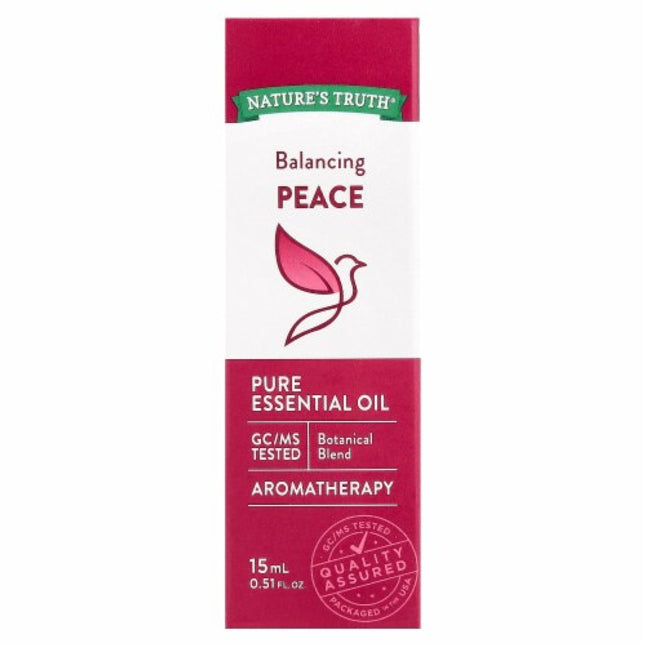 nature's truth balancing peace, balancing peace essential oil, peace essential oil, essential oil blend, aromatherapy blend, cedarwood oil, orange oil, tangerine oil, cinnamon oil, patchouli oil, thyme oil, ylang ylang oil, diffuser oil, massage oil, meditation essential oil, relaxation blend, pure essential oil, gc ms tested, non gmo essential oil, gluten free essential oil, масло для внутреннего спокойствия, эфирное масло баланс, смесь эфирных масел, масло кедра, масло апельсина, масло мандарина, масло ко