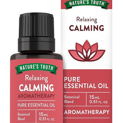 nature's truth calming, nature's truth relaxing, calming essential oil, relaxing essential oil, pure essential oil, aromatherapy blend, orange oil, tangerine oil, ylang ylang oil, patchouli oil, chamomile oil, diffuser oil, massage oil, meditation essential oil, yoga essential oil, relaxation blend, gc ms tested, non gmo essential oil, gluten free essential oil, essential oils, масло для расслабления, успокаивающее эфирное масло, смесь эфирных масел, масло апельсина, масло мандарина, масло иланг-иланга, мас