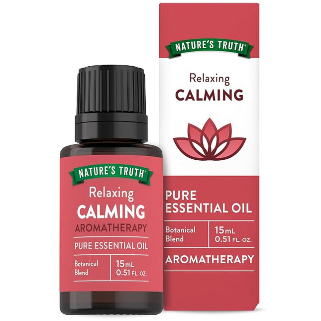 nature's truth calming, nature's truth relaxing, calming essential oil, relaxing essential oil, pure essential oil, aromatherapy blend, orange oil, tangerine oil, ylang ylang oil, patchouli oil, chamomile oil, diffuser oil, massage oil, meditation essential oil, yoga essential oil, relaxation blend, gc ms tested, non gmo essential oil, gluten free essential oil, essential oils, масло для расслабления, успокаивающее эфирное масло, смесь эфирных масел, масло апельсина, масло мандарина, масло иланг-иланга, мас
