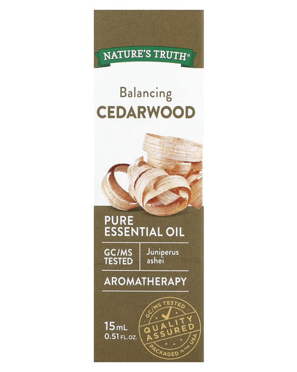 nature's truth cedarwood, nature's truth balancing cedarwood, cedarwood essential oil, pure cedarwood oil, cedrus atlantica, steam distilled essential oil, aromatherapy, diffuser oil, massage oil, grounding essential oil, balancing essential oil, woody essential oil, diy essential oil, home fragrance, gc ms tested, non gmo essential oil, gluten free essential oil, масло кедра, эфирное масло кедра, масло кедрового дерева, cedrus atlantica, чистое эфирное масло, ароматерапия, масло для диффузора, масло для ма