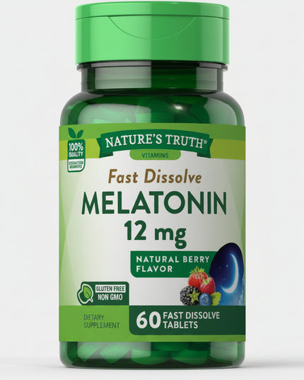 nature's truth melatonin, natures truth melatonin, nature's truth melatonin 12 mg, melatonin 12 mg, melatonin 12mg, melatonin fast dissolve, fast dissolve melatonin, melatonin tablets, melatonin sleep supplement, sleep support, sleep supplement, occasional sleeplessness, nighttime sleep support, healthy sleep cycle, sleep wake cycle, natural berry melatonin, berry flavor melatonin, high potency melatonin, maximum strength melatonin, adult melatonin, 60 tablets, dietary supplement, melatonin 840093102102, me