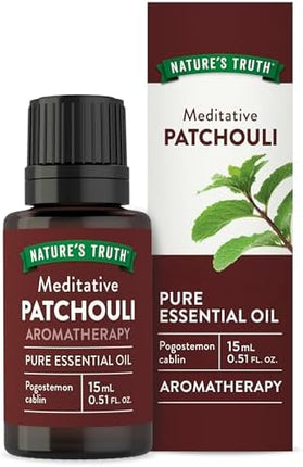nature's truth patchouli, nature's truth meditative patchouli, patchouli essential oil, pure patchouli oil, pogostemon cablin, steam distilled essential oil, aromatherapy, diffuser oil, massage oil, meditation essential oil, yoga essential oil, earthy essential oil, calming aroma, gc ms tested, non gmo essential oil, gluten free essential oil, diy essential oil, home fragrance, масло пачули, эфирное масло пачули, pogostemon cablin, чистое эфирное масло, ароматерапия, масло для диффузора, масло для массажа, 