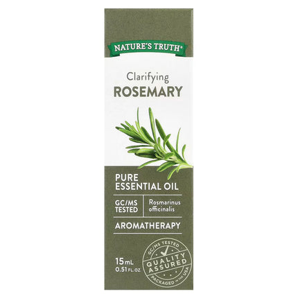 nature's truth rosemary, nature's truth clarifying rosemary, rosemary essential oil, pure rosemary oil, rosmarinus officinalis, steam distilled essential oil, aromatherapy, diffuser oil, massage oil, rosemary aromatherapy, clarifying essential oil, herbal essential oil, diy essential oil, home fragrance, gc ms tested, non gmo essential oil, gluten free essential oil, эфирное масло розмарина, масло розмарина, rosmarinus officinalis, чистое эфирное масло, ароматерапия, масло для диффузора, масло для массажа, 