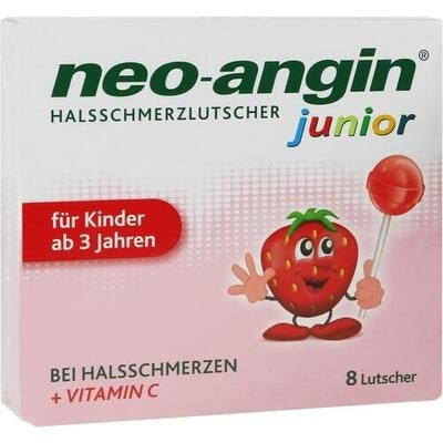 Neo-Angin Junior Sore Throat Lollipops, 8 ct