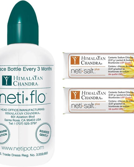 neti flo, himalayan chandra neti flo, nasal wash system, nasal irrigation kit, saline nasal rinse, sinus rinse, squeeze bottle nasal wash, allergy relief, sinus relief, nasal congestion relief, post nasal drip, nasal hygiene, saline sachets, respiratory health, нети фло, промывание носа, солевой раствор для носа, ирригация носа, очистка пазух, заложенность носа, аллергия, синусит, уход за носом, дыхательные пути, sistema neti flo, lavado nasal, irrigación nasal, enjuague salino nasal, alivio de la congestió