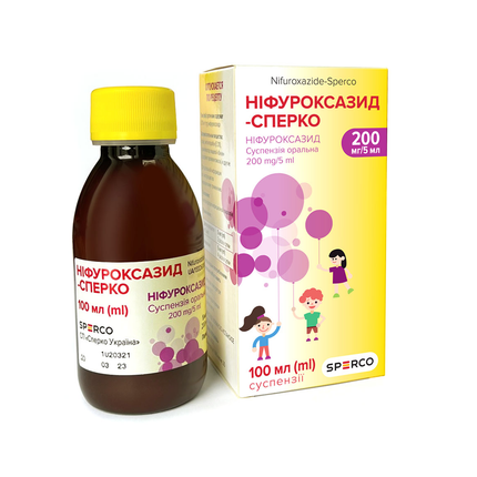 Nifurozaxid Suspension 200mg/5ml, 100 ml