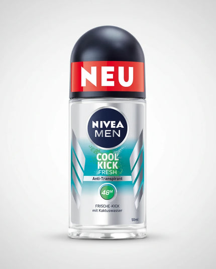 Nivea Roll-On Deodorant is a daily-use antiperspirant formulated to provide long-lasting freshness and odor protection while caring for the delicate underarm skin. The gentle roll-on formula helps reduce perspiration and body odor while leaving the skin feeling comfortable and refreshed.