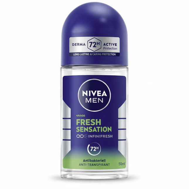 Nivea Roll-On Deodorant is a daily-use antiperspirant formulated to provide long-lasting freshness and odor protection while caring for the delicate underarm skin. The gentle roll-on formula helps reduce perspiration and body odor while leaving the skin feeling comfortable and refreshed.