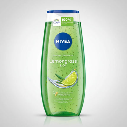 NIVEA® Lemongrass &amp; Oil Shower Gel is a refreshing daily body wash that combines a fresh lemongrass fragrance with nourishing oil pearls for an invigorating shower experience.