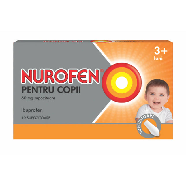 Nurofen Junior 60 mg Suppositories – 10 ct