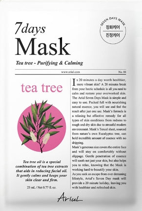Ariul 7 Days Sheet Mask 1 pc | Korean Soothing, Repair & Moisturizing Face Mask