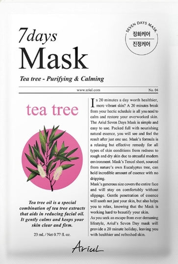 Ariul 7 Days Sheet Mask 1 pc | Korean Soothing, Repair & Moisturizing Face Mask